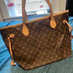 Source Unknown Monogram Canvas Brown & Tan Tote